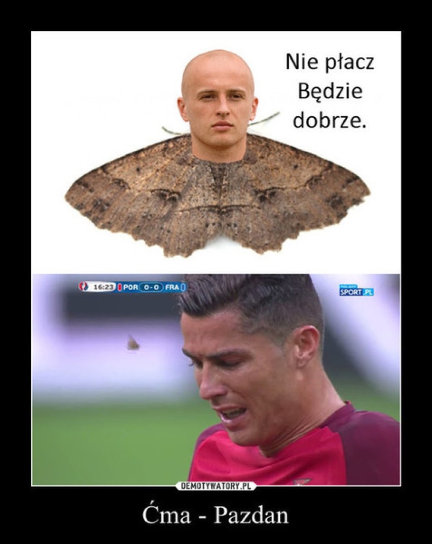 Po meczu powstały oczywiście memy z udziałem Ronaldo, ciem...