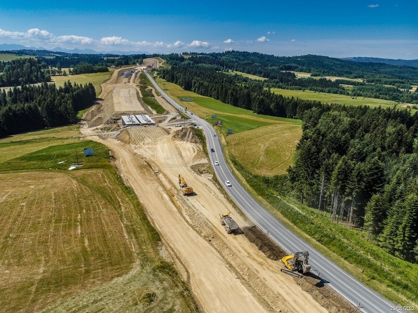 Budowa nowej zakopianki na odcinku Rdzawka - Nowy Targ