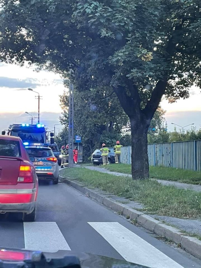 Wypadek na ulicy Płockiej we Włocławku