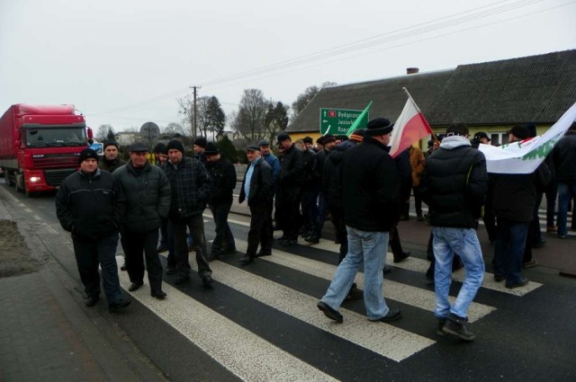 Protest rolników w Kosztowie