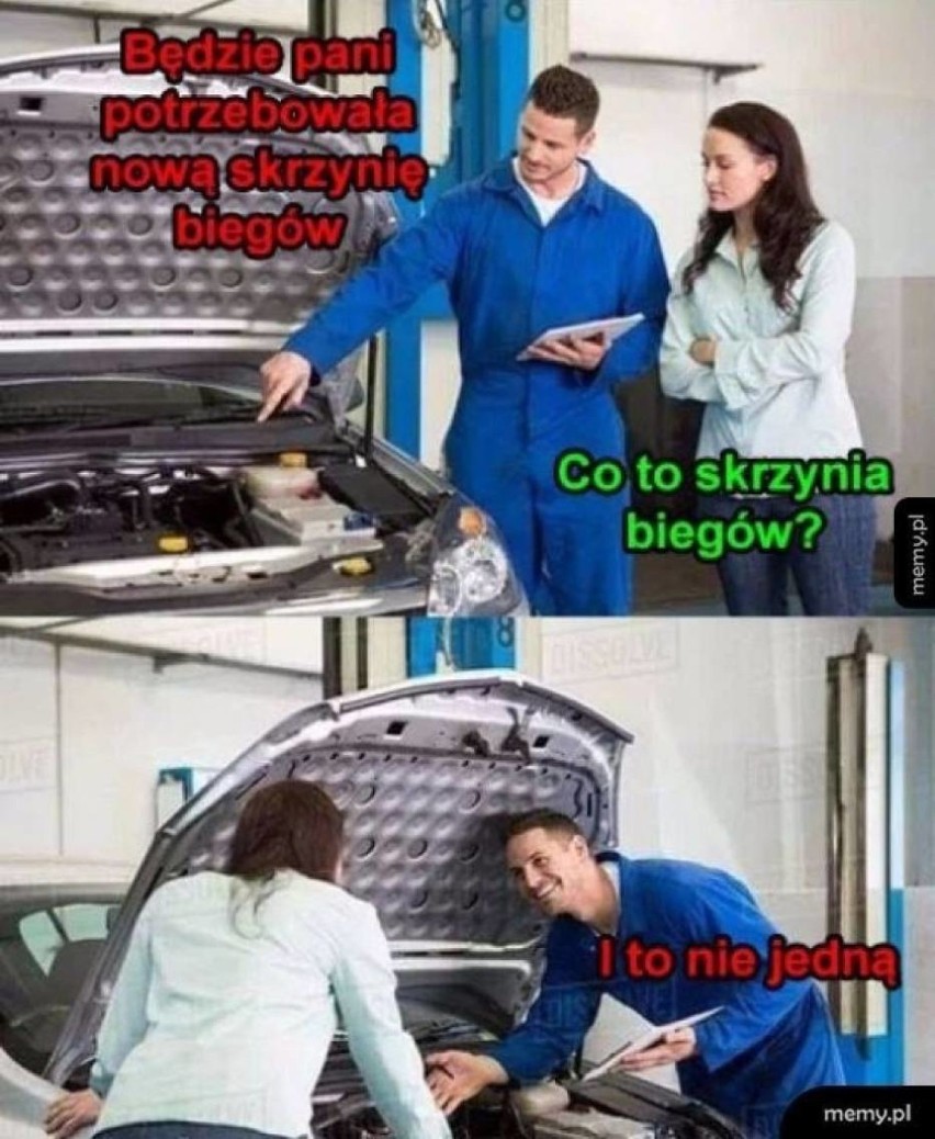 Najlepsze memy o mechanikach