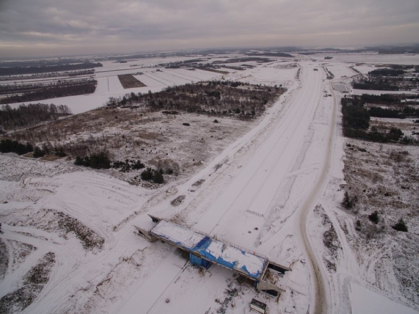Autostrada A1 zimą z lotu ptaka. Co się dzieje od Rząsawy przez Lgotę po Blachownię? ZDJĘCIA
