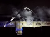 Pożar na terenie fabryki płyt pilśniowych w Przemyślu