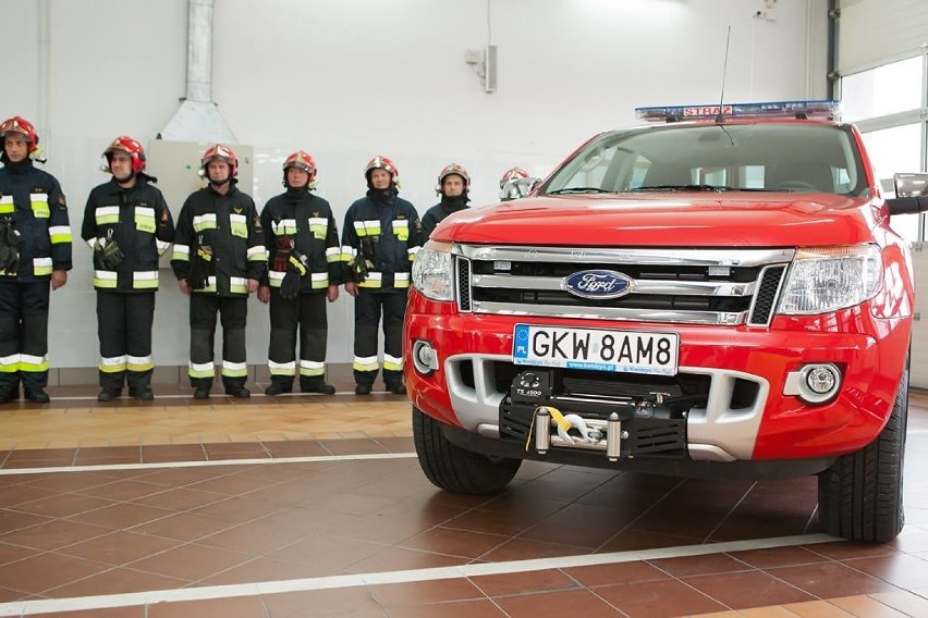 Straż pożarna w Kwidzynie. Nowy samochód uroczyście przekazany