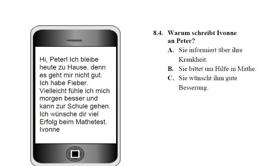 Język niemiecki - egzamin gimnazjalny 2013