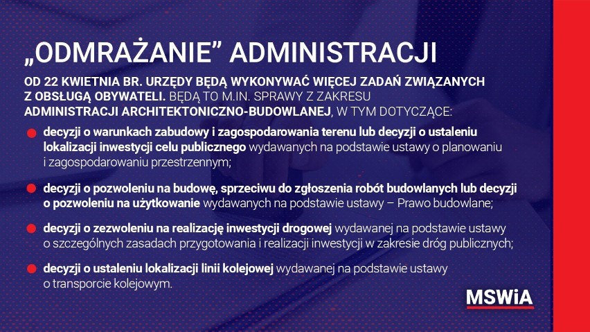 Zgodnie z założeniami „odmrażania” administracji, urzędy...