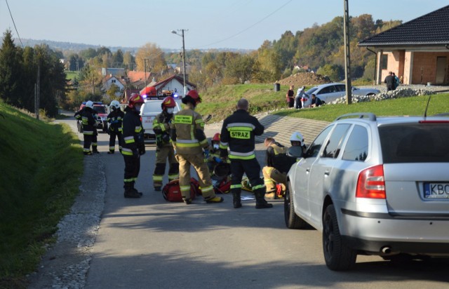 W środę (28.10.2020) po południu w Siedlcu (gmina Bochnia) doszło do zdarzenia drogowego z udziałem rowerzysty