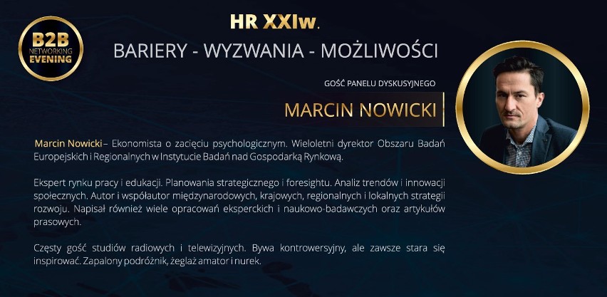 Rozmowy o zasobach ludzi, czyli HR XXI wieku. Konferencja biznesowa "B2B Networking Evening" w  w Gdańskim Parku Naukowo-Technologicznym