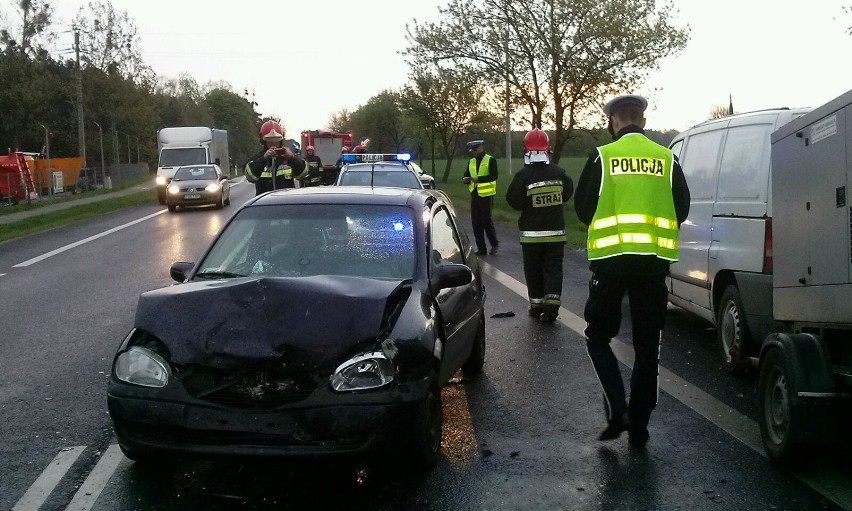 Wypadek na DK11 w Kowanówku