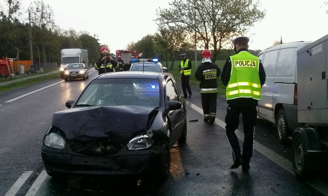 Wypadek na DK11 w Kowanówku