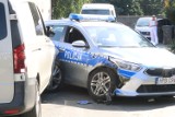 Wypadek w Spalonej, dwaj policjanci ranni, zobaczcie zdjęcia