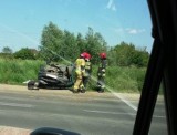 Wypadek w Wołczkowie. Jedna osoba została ranna. Utrudnienia na drodze 