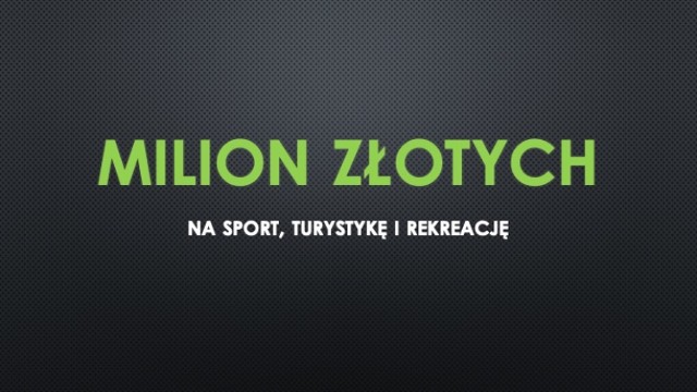 Milion złotych na sport, turystykę i rekreację w Międzychodzie