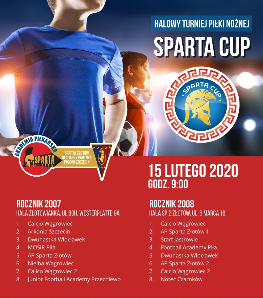 W Złotowie odbywa się Halowy Turniej piłki Nożnej  Sparta Cup