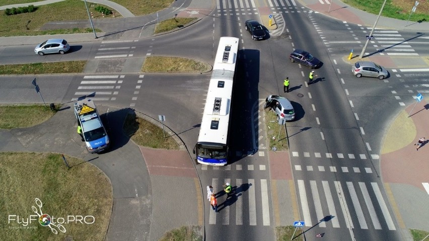 Do wypadku doszło na ulicy Pelplińskiej w Bydgoszczy....
