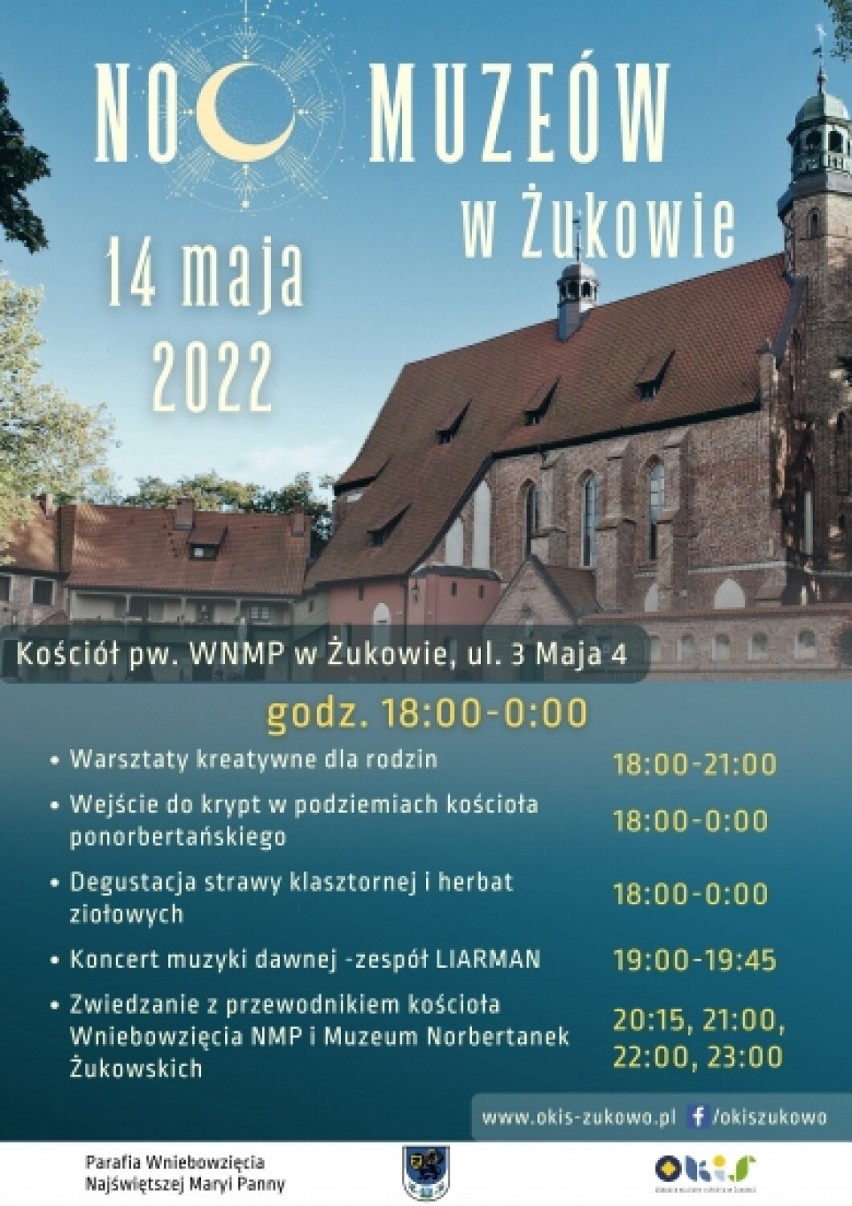 Noc Muzeów 2022 w Żukowie z możliwością zwiedzania krypt kościoła ponorbertańskiego