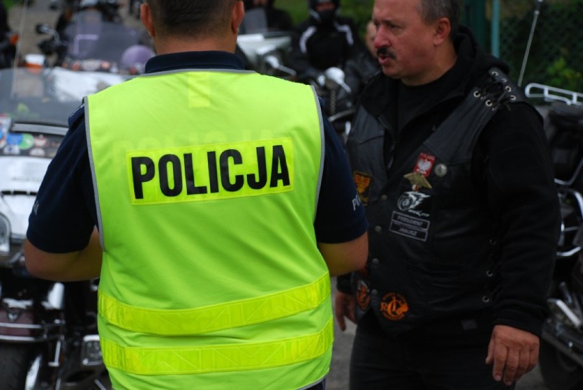 Myszkowska policja zabezpieczała zlot motocyklowy [ZDJĘCIA]