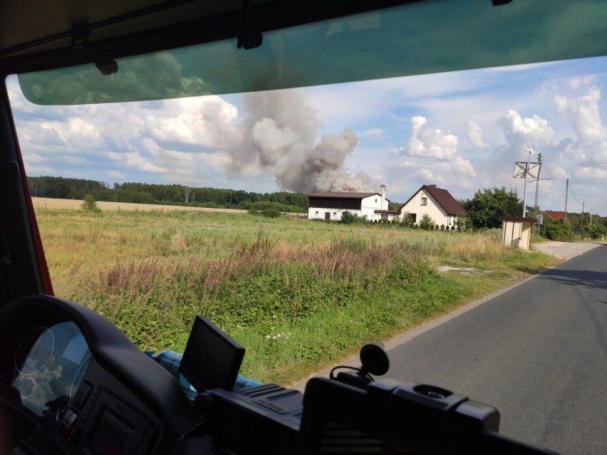 Pożar ścierniska pod Tarnowem