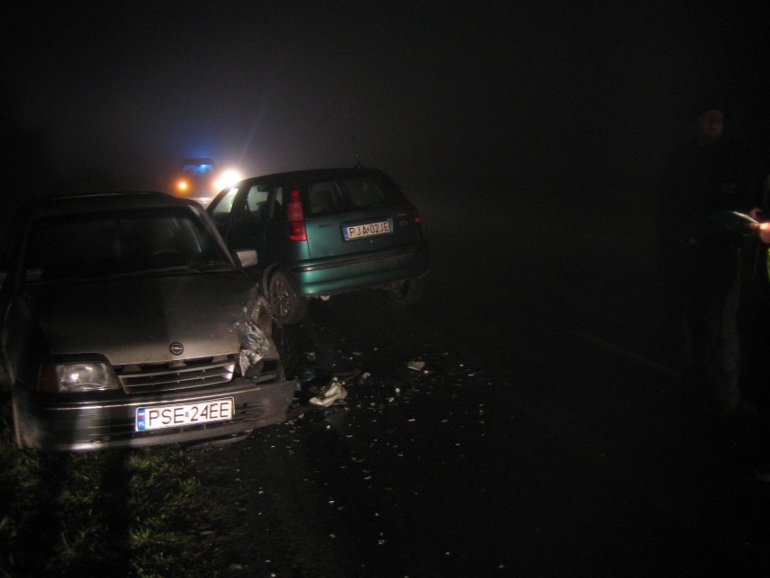 Wypadek pod Śremem w Kiełczynie na drodze W436