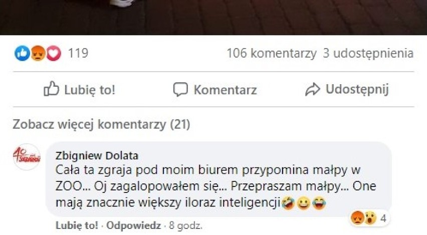 Zbigniew Dolata o zebranych osobach pod swoim biurem:...