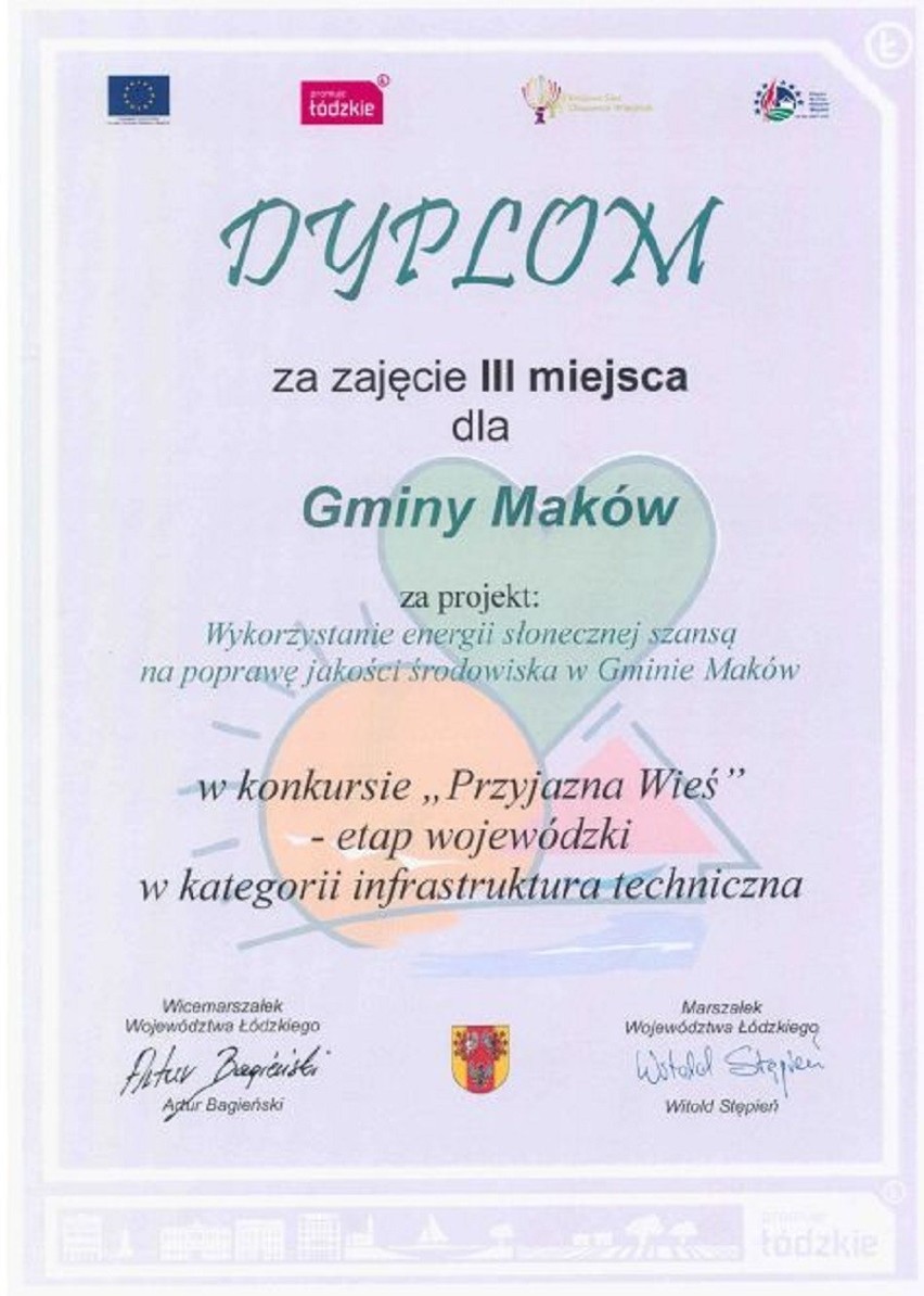 Słupia i Maków najlepsze w województwie. Gmina Maków zajęła...