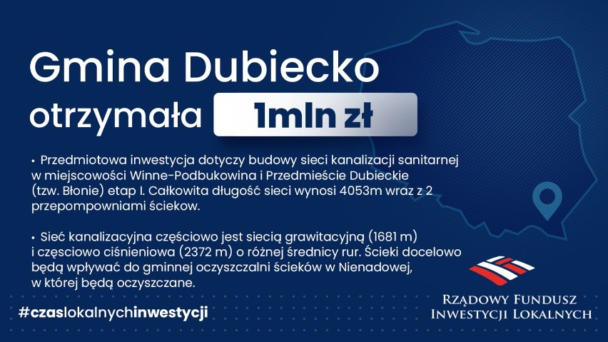 Wsparcie dla gminy Dubiecko, część 1.