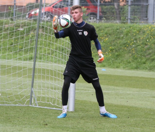 Leonid Otczenaszenko na środowym treningu Korony Kielce.