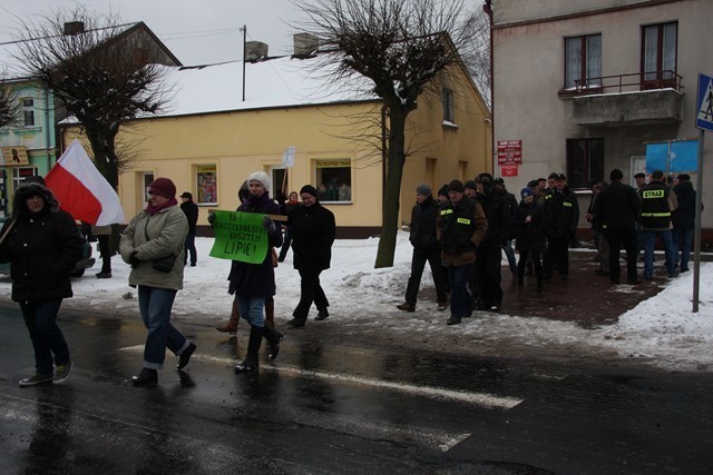 Grodziec. Blokada drogi w obronie szkół w Lipicach i Biskupicach