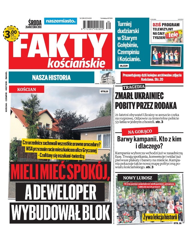 Nowy numer "Faktów Kościańskich" już w środę w sprzedaży