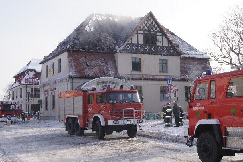 Pożar budynku w Kartuzach (video)