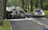Żołnierz wyciągnął z płonącego auta rodzinę z Podlasia 