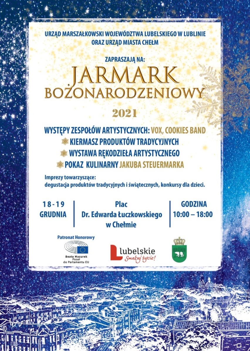 Chełm. Miasto szykuje się na jarmark bożonarodzeniowy. Zobacz program