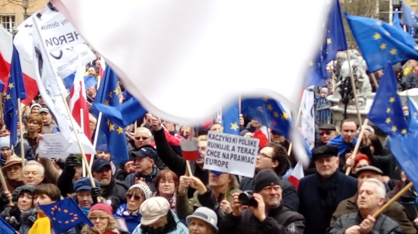 Wiec Jedności Europejskiej w Gdańsku [ZDJĘCIA,WIDEO]