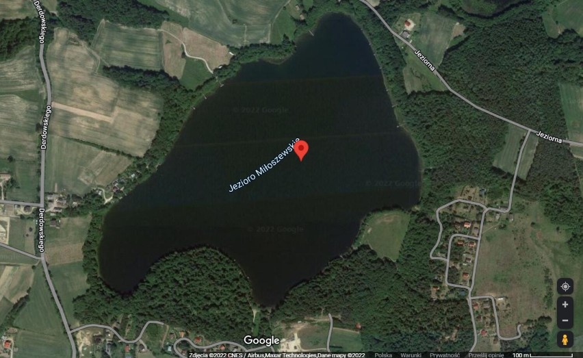 Jezioro Miłoszewskie w gminie Linia