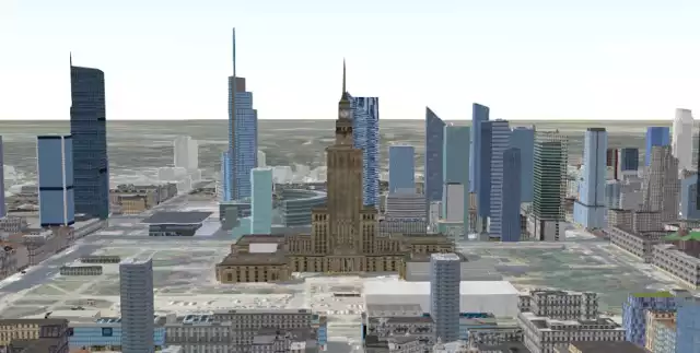 Warszawa przyszłości w 3D. Nietypowy model stolicy z 2025 roku. Tak ma wyglądać centrum miasta