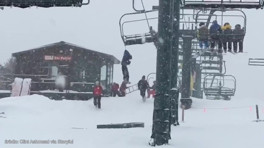 Wypadek narciarza w USA