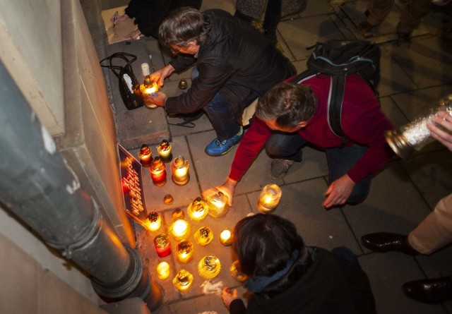 Protest pod siedzibą PiS w Krakowie