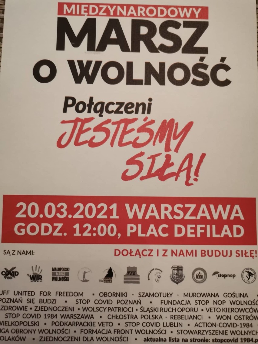 Anna Dziadkiewicz z Radomska zaprasza do Warszawy na kolejny "Marsz o Wolność"