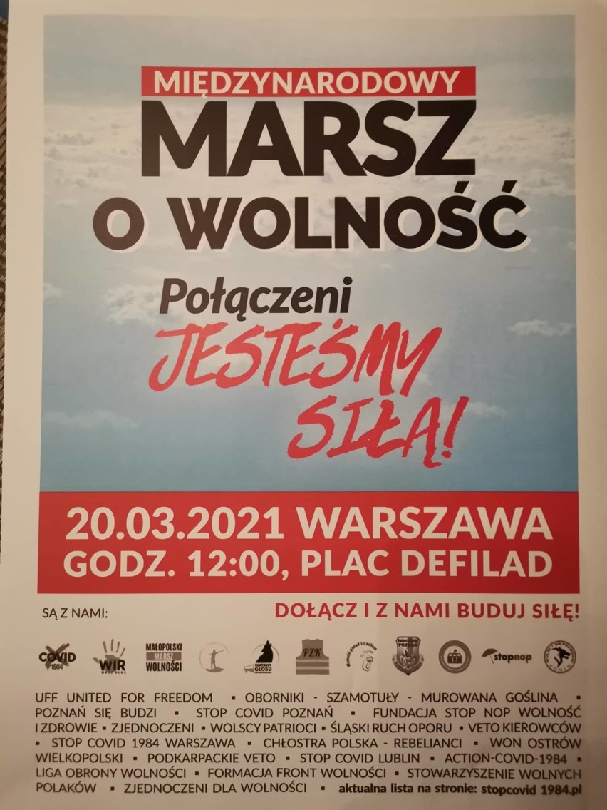 Anna Dziadkiewicz z Radomska zaprasza do Warszawy na kolejny "Marsz o Wolność"