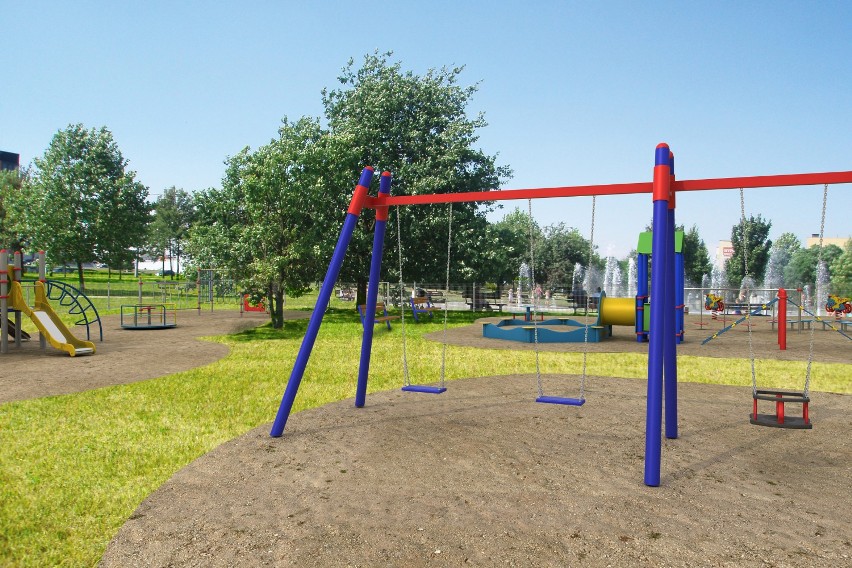 Kolorowy plac zabaw w parku Górczyńskim będzie gotowy już za dwa tygodnie