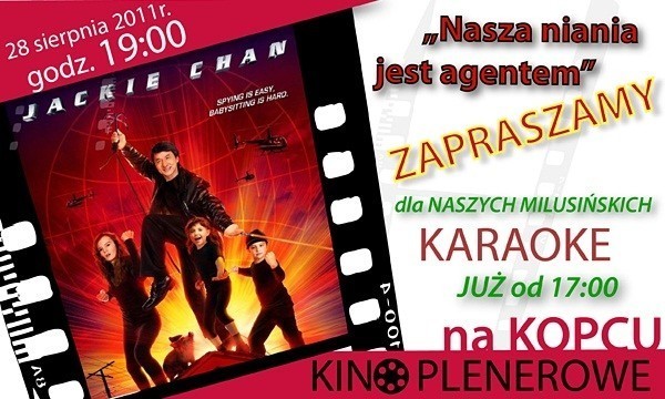 Karaoke i film w plenerze to propozycja na weekend dla mieszkańców Gorzkowic.