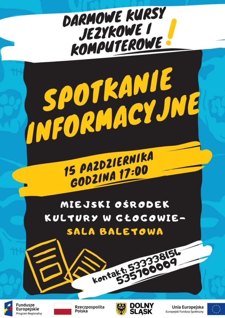 Darmowe kursy z języka obcego i obsługi komputera w Głogowie. Gdzie i kto może się zapisać?