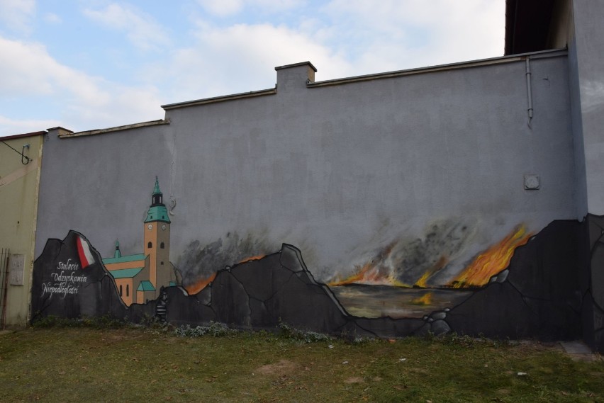 Nowy mural z historycznymi motywami powstał w Wieluniu [FOTO]