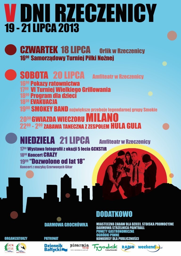V Dni Rzeczenicy, wystąpi m.in. Milano i Smokey Band