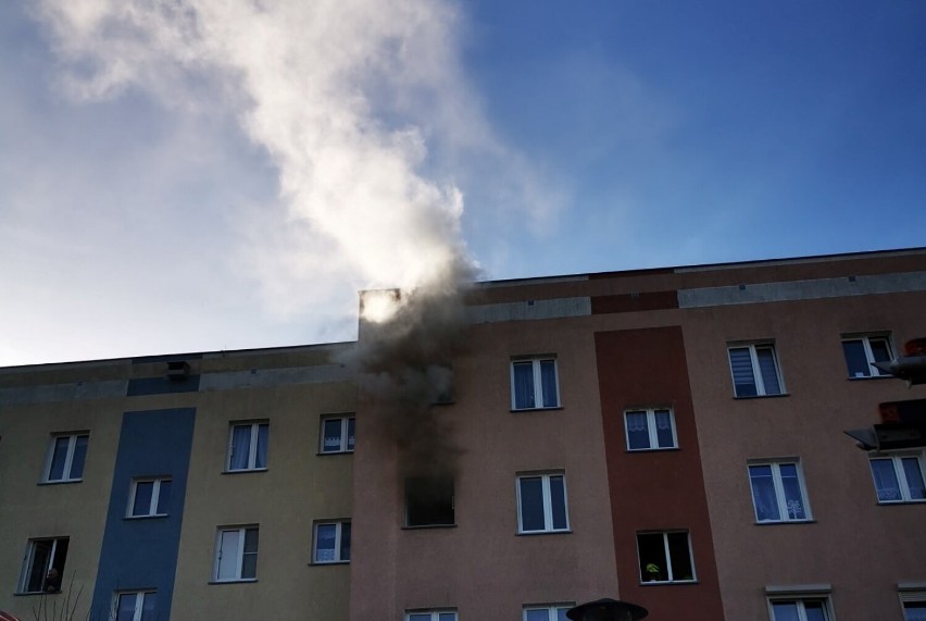 Pożar mieszkania w bloku w Pniewach. Ruszyła zbiórka dla pogorzelców! Zobacz, jak można pomóc [ZDJĘCIA]