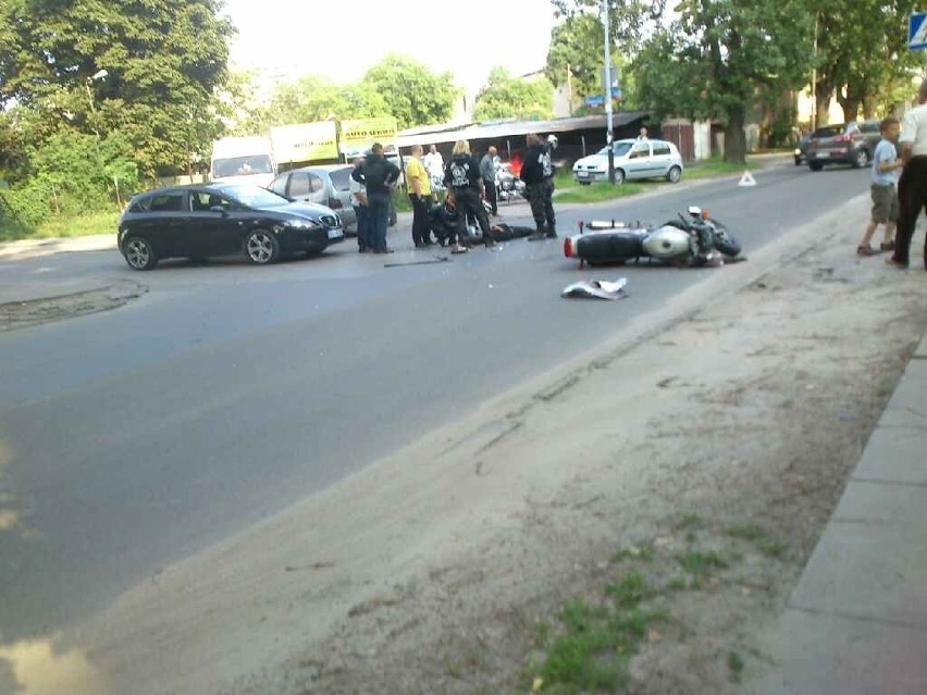 Wypadek na skrzyżowaniu ul. Tuszyńskiej z ul. Piaseczną