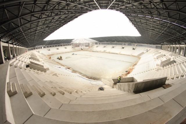 Budowa stadionu w Tychach