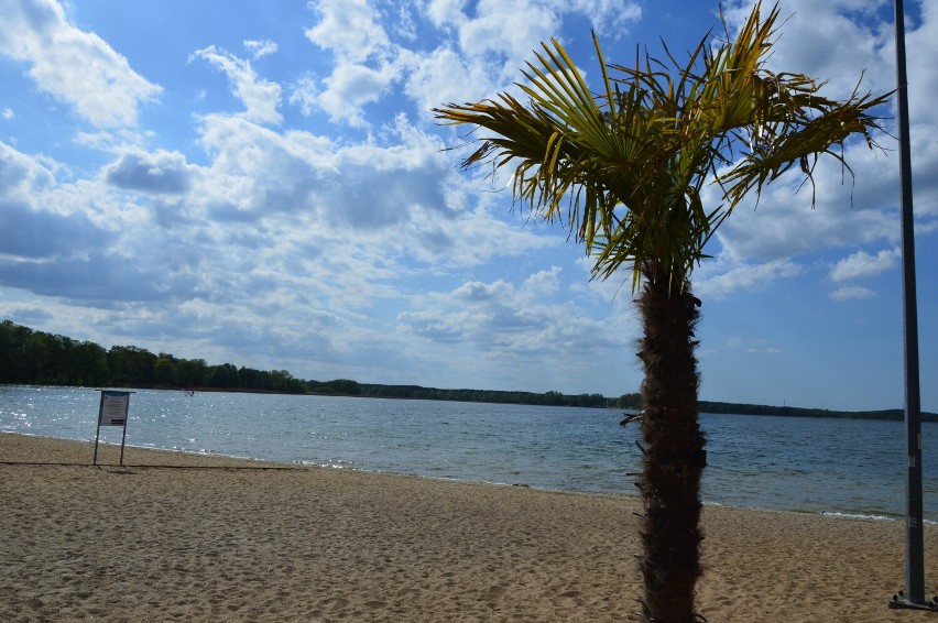 Już w maju na pszczewskiej plaż wypoczywają turyści.