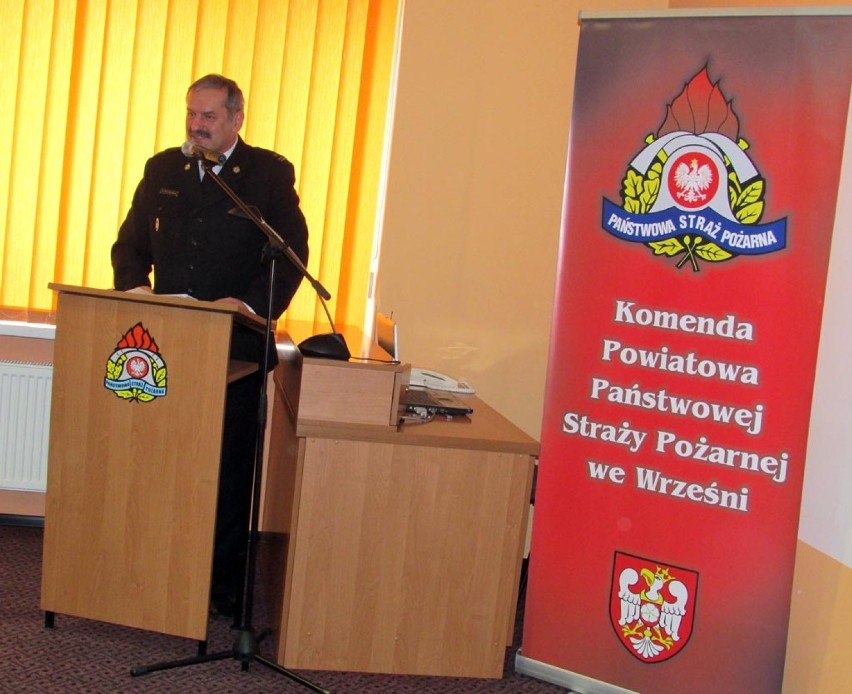 Komenda straży pożarnej we Wrześni podsumowała rok.