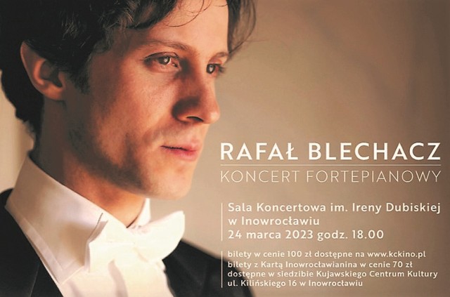 W Inowrocławiu wystąpi Rafał Blechacz. Będzie to jeden z nielicznych krajowych koncertów tego sławnego pianisty